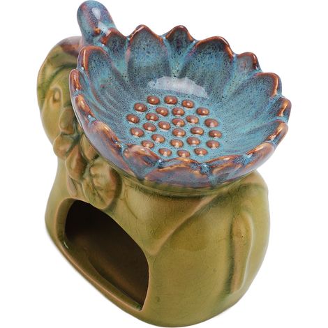 Brûleur d'aromathérapie en céramique, porte-encens en céramique, brûleur d'huiles essentielles pour la maison ou le bureau (1/5)