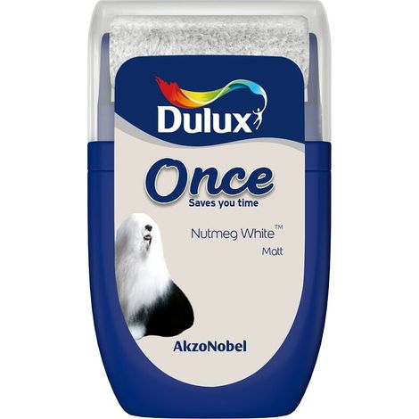 Dulux Retail Once Matt Tester Paint Pot - 30ml - Nutmeg White