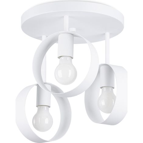 TITRAN 3 white ceiling lamp (1/5)