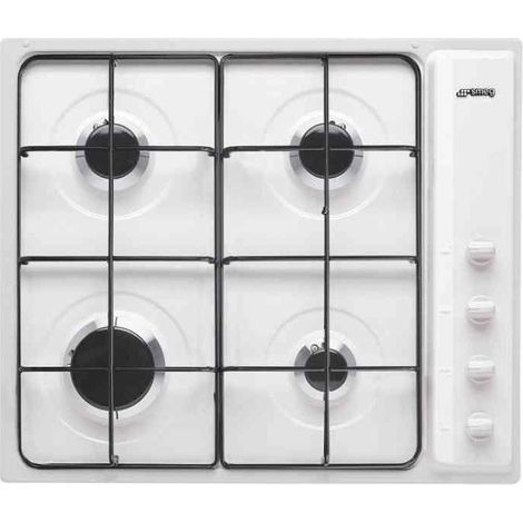 Smeg S64SB plaque Blanc Intégré 60 cm Gaz 4 zone(s) (1/2)