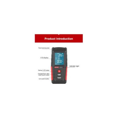 WT3121 instrument de mesure d'ondes électromagnétiques champ électromagnétique double mesure téléphone portable moniteur de rayonnement détecteur de rayonnement domestique