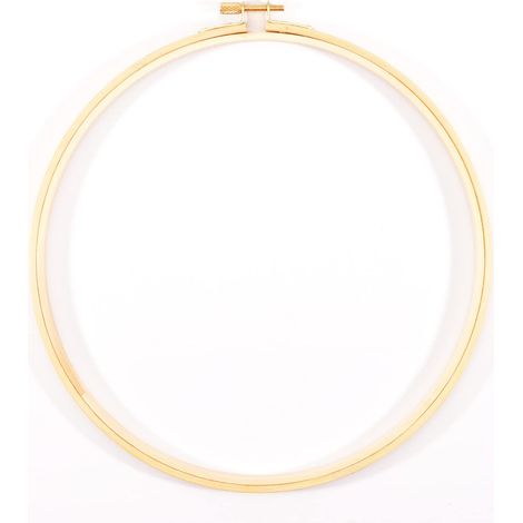 Tambour à Broder en Bois de Bambou, Ø25 cm, Cercle pour Attrape-Rêves, Cadre de Point de Croix, Anneau de Couronne pour Macramé, Crochet, Décoration Bohémien (1/4)