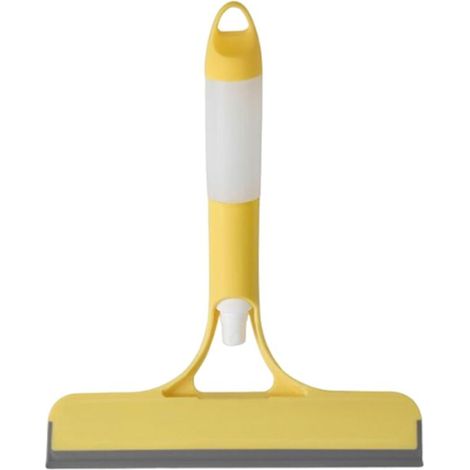 Raclette pour Vitre de Douche - Raclette Salle De Bain avec Pulvérisateur Intégré - Grattoir Portable pour Voiture Miroir Maison Cuisine (1/5)
