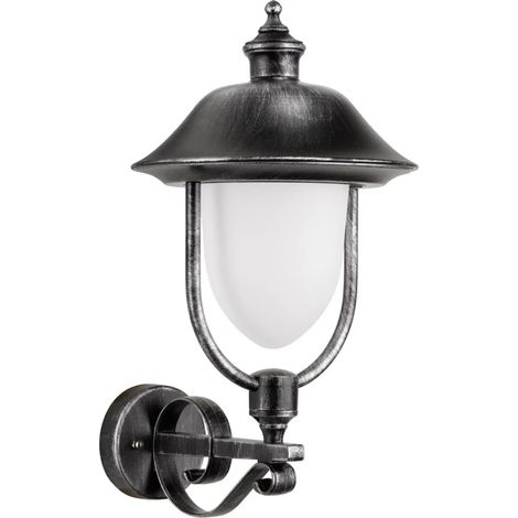 [GEBRAUCHT] B-Ware Lcd Außenwandleuchte Außenlampe Perdita Schwarz Silber Aluminium Glas E27 Led