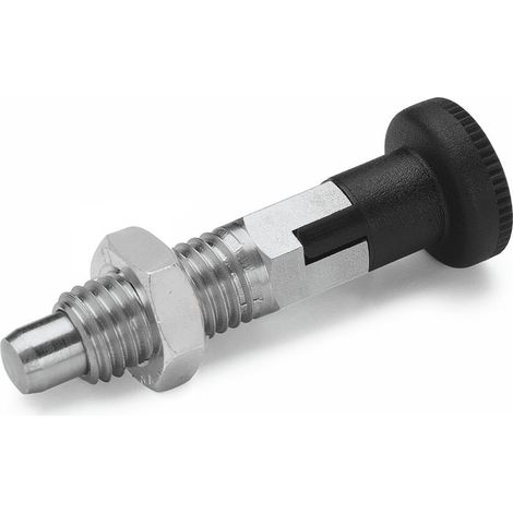Ganter Norm elementi  Rast Bulloni – GN 717  perno diametro 8 mm, acciaio inox, 2 pezzi, argento, GN 717-8-M12-CK-NI