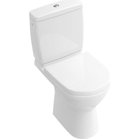 O.novo, Cuvette à fond creux, 360 x 610 mm, DirectFlush, modèle sur pied, sortie horizontale, En porcelaine sanitaire, NF Blanc