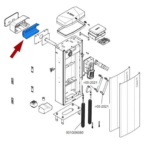 came pièce détachée bride fixation tige barrière gt8 88003-0101 (1/3)