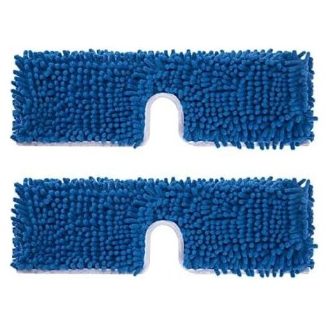 2 Pack Padded Replacement Heads for Dual Action Microfiber Mop Systems, Replacement Heads for Wet and Dry Use, Double-Sided Surface Machine Washable