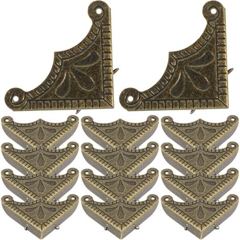 30 protège-coins décoratifs, métal, style vintage, pour boîtes (1/5)