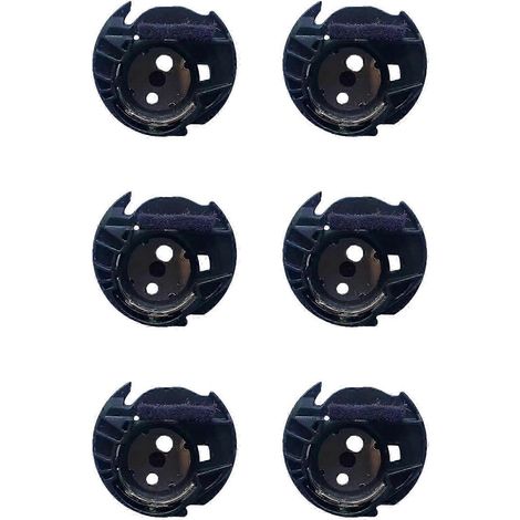 Boîtier de canette en plastique 6X XD1855351 compatible avec les machines à coudre et à broder BROTHER PE700II, PE770 et PE780D WHBYV (1/4)