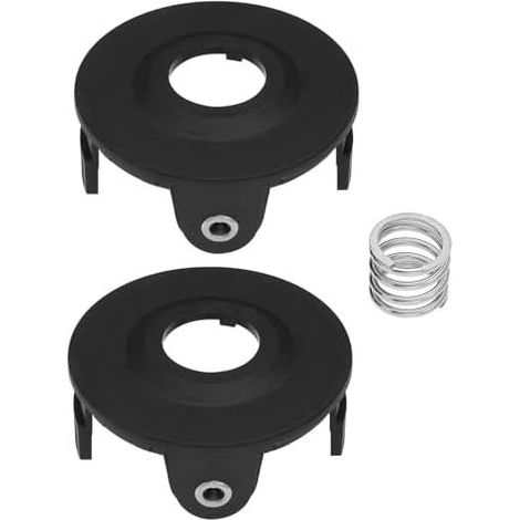 Set mit 2 Ersatz-Spulenabdeckungen für Freischneider 196146-9 195858-1, kompatibel mit Makita Batteriesense 18V DUR181 DUR181Z, Schwarz (1/5)
