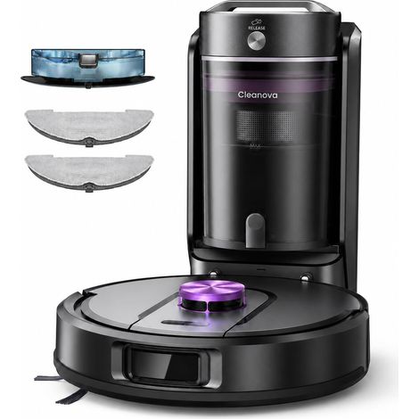 Robot aspirateur Laveur 10,000Pa avec Station sans Sac Vidage Automatique, Navigation LiDAR (1/5)
