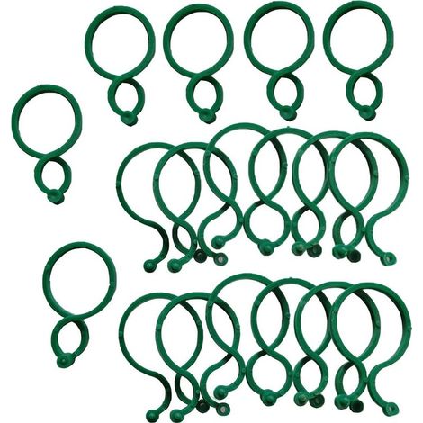 100 Pièces Clips de Jardin Support pour Plantes Clips Twisty Plante Anneaux,Réutilisables Plastique Support pour Plantes Clips pour Jardin Vigne Légumes Les Plantes Grimpantes (1/5)