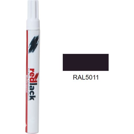 Feltro Vernice per ritocchi 8 ml – RAL 5011 – Blu acciaio – lucida – multisupporto – Redlack