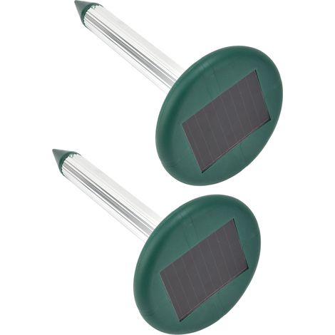 Répulsif solaire contre les rongeurs, répulsif à ultrasons contre les insectes, répulsif contre les taupes et les serpents, pour hôtels, villas, parcs, fermes, rizières et élevages lot de 2 (1/5)