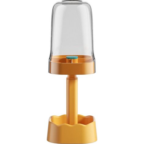Porte-dentifrice pour brosse à dents avec organisateur dentaire décoratif à 3 fentes(orange) (1/5)