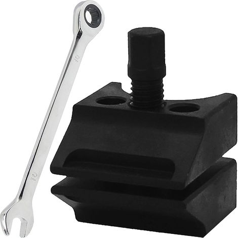 Écarteur de Fusée de Direction à Moyeu Fendu de Jambe de Suspension, Écarteur Amortisseur à Double Tête pour Voiture, Outillage mecanique Auto avec 1 clé à Fourche effilée (1/5)