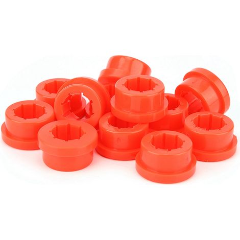 12pcs Coussinets de Remplacement Bras Inférieurs Carrossage Arrière Compatible Civic Integra Rouge (1/5)