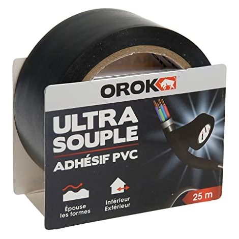 Orok Adhésif Pvc Ultra Souple25mx48mmnoir - Orok