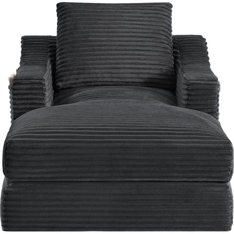 Divano, confortevole, 100 x 162 x 68 cm, grigio scuro antico (1/5)