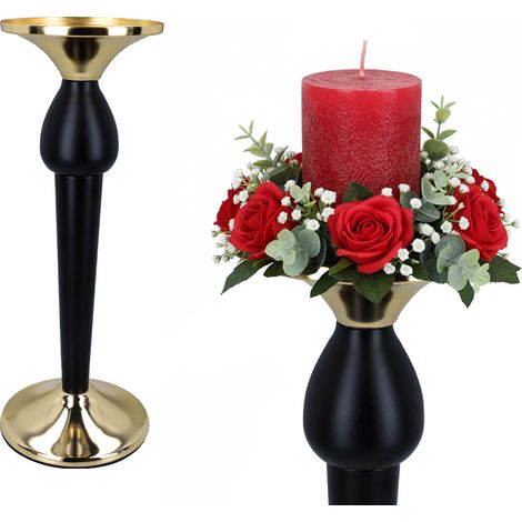 Kleiner dekorativer Kerzenständer aus Metall für Kerzen, Tischdekoration für Zuhause (1/3)