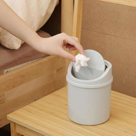 Petite poubelle  Poubelle créative avec couvercle, poubelle de bureau, poubelle de cuisine/chambre, petite poubelle ménagère, (1/5)