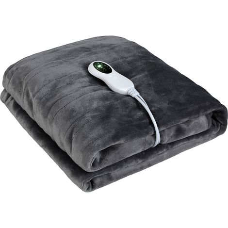 Lavio Electric Heated Throw Blanket 10 Setting Washable Warm Soft Flannel Timer (1/5)