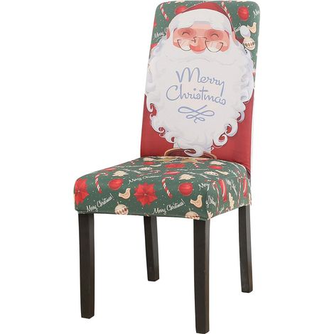 Stretchable polyester dining chair cover - Modern design - For weddings, banquets, parties, Christmas (1/5)