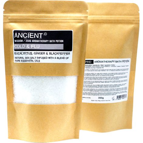 Potion de Bain Aromathérapie en Sachet Kraft 350g - Rhume & Grippe- Vendu par 1 (1/2)