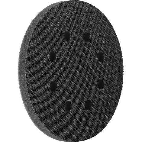 Coussinet d'interface en éponge souple de 125 mm de diamètre pour tampons de ponçage (8 trous) (1/5)