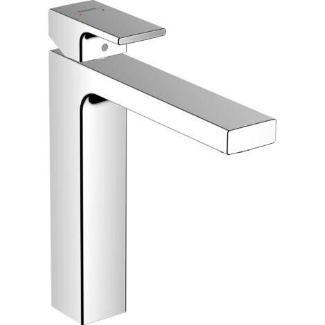 Hansgrohe – Mitigeur de lavabo 190 avec tirette et vidage métallique chromé – Hauteur sous bec 190mm – Mousseur orientable – Débit 5 l/min – 71590000 (1/5)