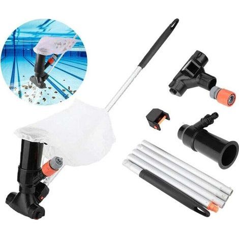 Aspirateur Piscine Hors Sol Manuel, Aspirateur De Piscine pour Tuyau D'Arrosage, Hydraulique Aspirateur Spa Et Bassin De Jardin, Aspirateur Bassin Creusée Fond Et Parois, Mur sans Électricité (Noir) (1/4)