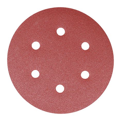 TIMCO Random Orbital Sanding Discs 120 Grit Red - 150mm