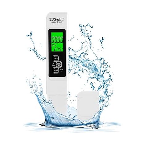 Testeur 3-en-1 TDS Testeur de pH Test de qualité d'eau de Piscine Conductimètre avec écran LCD Haute précision et Fonction d'étalonnage Automatique (1/5)