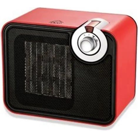 Elektrischer Heizkörper dcg SA9107 schwarz rot 1500 W kompakt