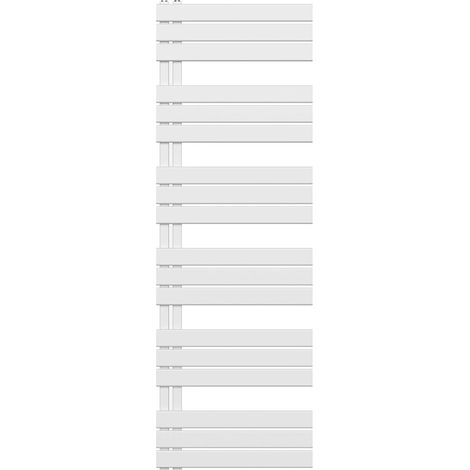 Handtuchheizkörper/Badheizkörper Paneel Anschluss linksseitig weiß 1800x600 1021W (1/3)