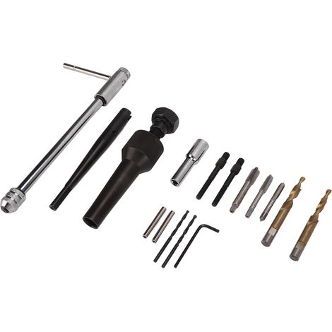 Outil de démontage de bougies de préchauffage portable en acier métrique (16 pièces) pour bougies de préchauffage endommagées de 8 mm et 10 mm (1/5)