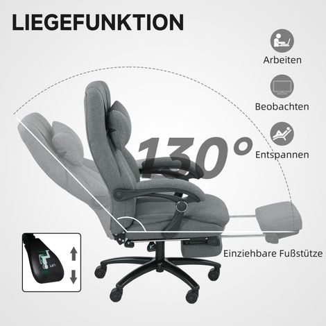 Fauteuil ergonomique relaxant avec massage lombaire, port USB, siège pivotant à roulettes, teinte anthracite, usage professionnel ou gaming (1/5)