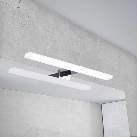 30cm 5W 600lm LED Bathroom Mirror Light, 230V Bathroom Mirror Wall Light, Cool White 6000K, IP44 Waterproof Bathroom Lamp, Frosted Acrylic (30cm-6000K) (1/5)