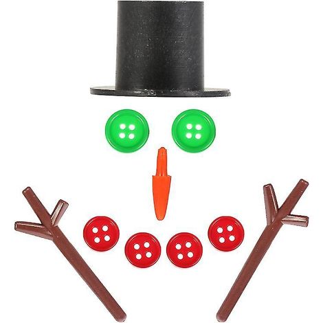 Lot de 5 bonhommes de neige faits main