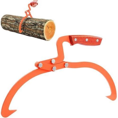 20 Pouces (Environ 50,8 cm) Pince Forestière pour Troncs, de Levage Bois Bàches, Mandrins Serrage, Outils Soulever et Transporter le Tronc D'arbre - (1/5)
