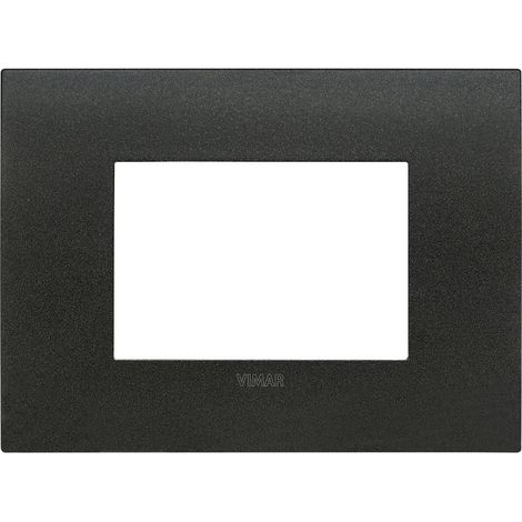 VIMAR 19953.01 - Placca Arké Fit 3 Moduli Metallo Grafite Matt