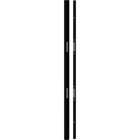 Bandeau a ventosa 2500 mm 2 x 300 daN 12/24V CC NF S 61-937 - Nero lucido - SEWOSY - CPREG2N/250-9005 (1/2)