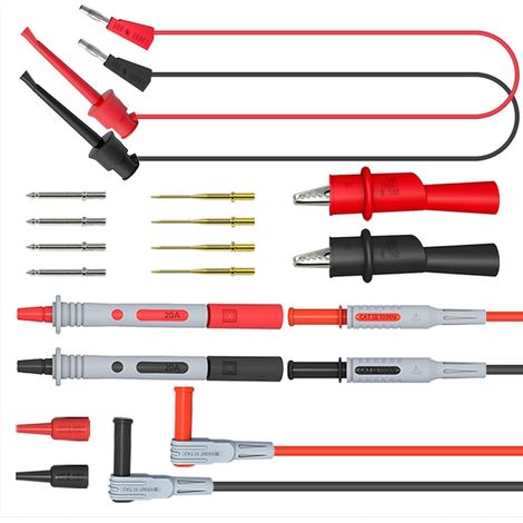 Accessoires complets pour multimètre Sondes haute sensibilité pour les tests de tensions, de courant et de résistance dans le réglage de la précision et de la mesure des tensions (1/5)