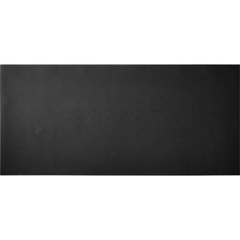 Mophorn Alfombrilla para Cinta de Correr, fabricada en PVC de alta densidad, resistente al agua y con superficie antideslizante. Perfecta para gimnasios en casa y actividades, 760x1820x6 mm, negro.