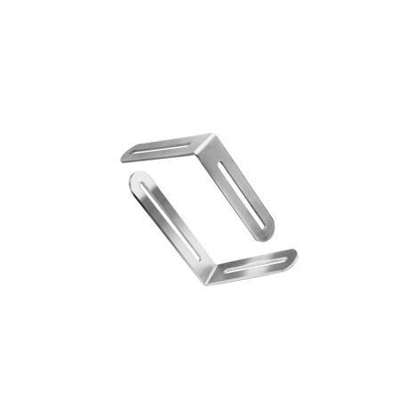 CornièRe Inox éQuerre à Angle Droit En Forme De L Fente D'Angle Blanc 120x165x24mm Avec 2 Fentes Angle D'Angle De Meuble à 90 DegréS Pour Table Chaise BibliothèQue Finition BrosséE (1/5)