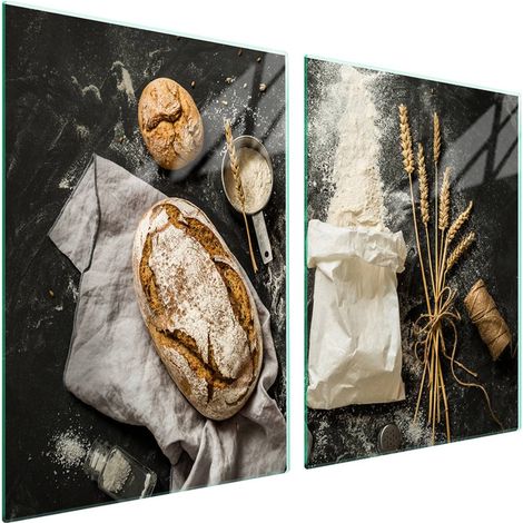 Plaque de protection en verre pour poêle 2x45x52 Cuisine (1/5)