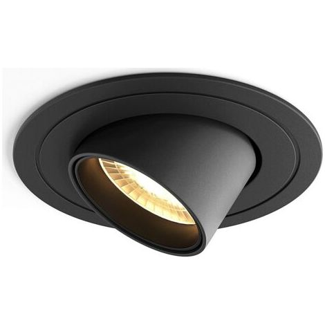 LED spot encastré 7W 3000K Spot led encastrable CRI 90+ Pas de scintillement Spot intérieur LED plafon,Angle de faisceau 24°,trou encastré Ø 75 mm,éclairage plafond, Applique de Plafond -1pcs (1/5)