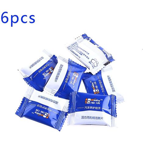 Lot de 6 essuie-glaces solides effervescents pour pare-brise de voiture ou SUV (1/5)