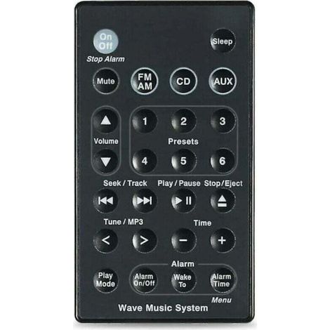 Bardusch-Télécommande de remplacement pour système audio Bose Wave AWR1B1 AWR1B2 AWRCC1 AWRCC2 AWRCC3 (1/3)